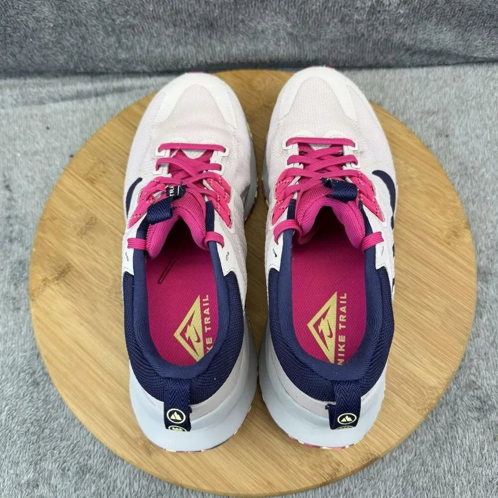 Nike Juniper Trail Shoes Womens Size 7.5 Pink Navy Running Sneakers DM0821-005